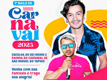 Concurso Rei e Rainha do Carnaval será dia 11 de fevereiro