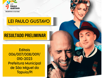 Lei Paulo Gustavo (LPG) - Resultado Preliminar